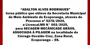 COMUNICADO – LICENÇA LMS Nº 003/2025
